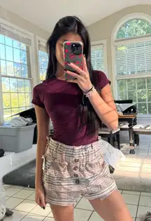 NWT Tilly’s plaid shorts