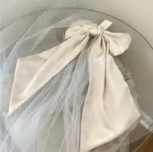 ANTHROPOLOGIE Satin Bow Veil NWT