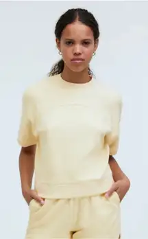 Madewell  Botanical Dye Edition short sleeve sweatshirt daffodil yellow medium