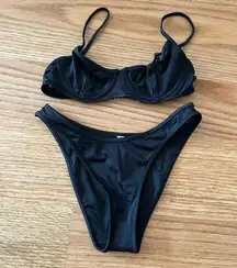 Frankie’s bikinis black bikini set