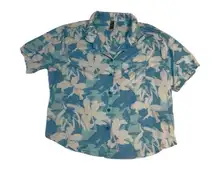 PJ Couture Women's M Blue Floral Pajama Set