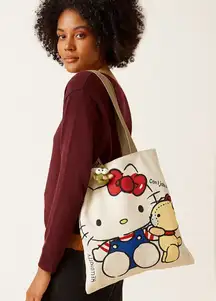 Hello Kitty Tote Bag with Red and Blue Accents
