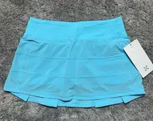 Lululemon NWT  Pace Rival Skirt SeaWheeze 2021 *Cyan Blue