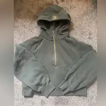 Lululemon Gold Zipper Scuba Hoodie