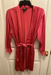 NWOT INC international Concepts Women's Size Small Pink Lace Detail Robe