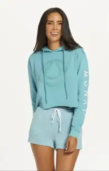 MOVING SALE - Monat cropped hoodie with chenille oil drop