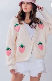 Strawberry and Cream Cardigan