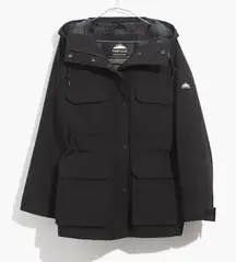 Madewell X Penfield Medbury flannel lined water resistant jacket black XS