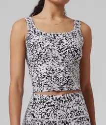 Athleta Shanti Square Neck Crop Tank & Shorts Set