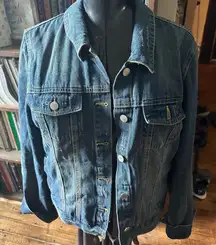 Jade + Ivory bling elevated basics minimalist XL denim jacket