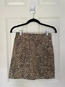 Brandy Melville Cheetah Print Mini Skirt