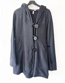 Element Gray Hoodie Peacoat Jacket Size L