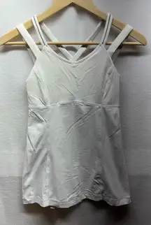 Lululemon‎ Athletica Cream Double-Strap Tank Top