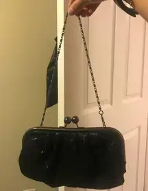 Express black clutch purse