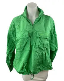 Diane von Furstenberg Target Nylon Packable Anorak Windbreaker Coat Jacket Sz S