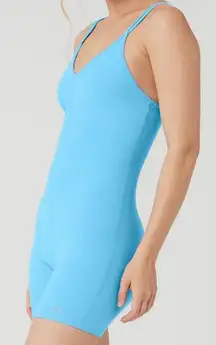 ALO Yoga NWT Alosoft Suns Out Onesie Azure Blue Size L