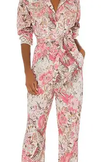 Love shack fancy Floral Pink Jumpsuit