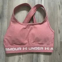 Under Armour XS NWOT Mauve Sports Bra Compression with padding