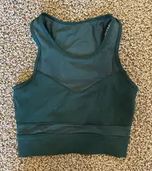 Lorna Jane Active Lifestyle‎ Green Racerback Sports Bra Small EUC