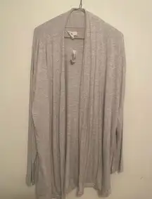 Nwt Lou and grey soft gray cardigan size large