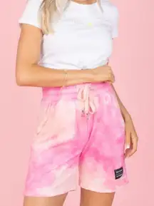 Kittenish Juicy couture tie dye shorts SIZE SMALL PINK