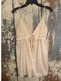 Paper Moon Yellow Floral Romper, size Large