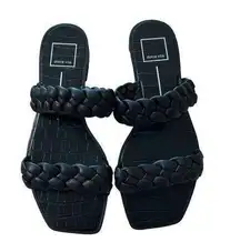 Dolce Vita Braided Black Sandal women's size 8.5