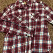 Arizona red and blue flannel