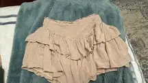 Ruffle Skirt! Tan Color Size XS