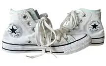 Converse All‎ Star Shoes Sneakers White Pink Green Women's 7  Mens 5  167426F