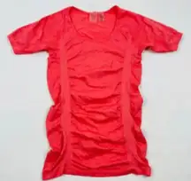 Calia ruched seamless short sleeved t-shirt Coral Women’s size Small Activewear