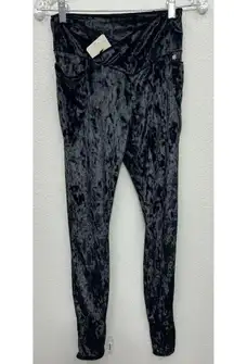 FABLETICS | Women’s Crushed Velour Crossover Legging Black Size M Medium Velvet