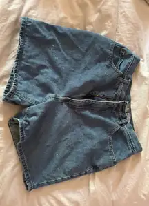 Bugle Boy High-Waisted Shorts Denim