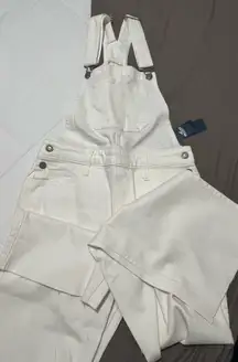 american eagle overalls white