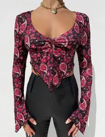 Tigermist Paisley Top