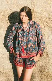 Natalie Martin Lola‎ Floral Blouse Bohemian Boho Summer 2017 Collection XS