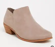 Taupe Suede Booties