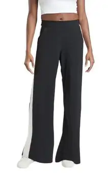 Athleta  Luxe Gramercy Track Snaps Trouser Black/White Athleisure Wind Pant 4