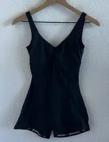 Lululemon  Romper Jumpsuit Playsuit Bodysuit Leotard Black Strappy Back 4