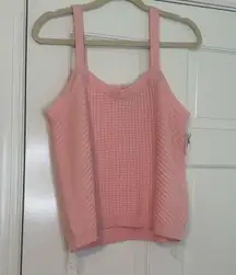 SANDY Liang Pink Sleeveless Sweater Size XL NWOT