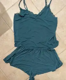 Green Blue Cami Pajama Set