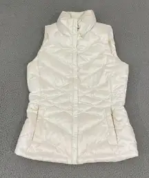 The North Face 550 Vest Women S Ivory Gorpcore Full Zip Puffer