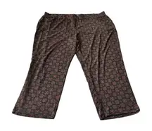 Susan Graver Women’s Pull-On Geo pattern Liquid Knit‎ Dress Pants Size 3XP