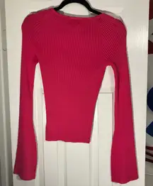  Pink flared arms top 