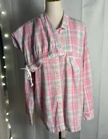 Victoria's Secret Pink Plaid Pajama Set
