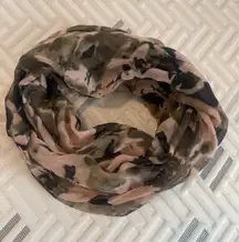 Floral Sheer Infinity Scarf