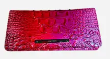 Brahmin Melbourne ADY Slim Bifold Wallet Clutch VOLTAGE VIOLET Pink Magenta