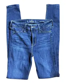 Hollister Co. 0R 24” medium/dark wash high rise jean leggings