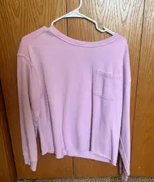 Oversized Pink Long Sleeve Shirt