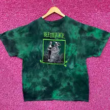 Beetlejuice Tombstone Green Tie Dye T-Shirt XL